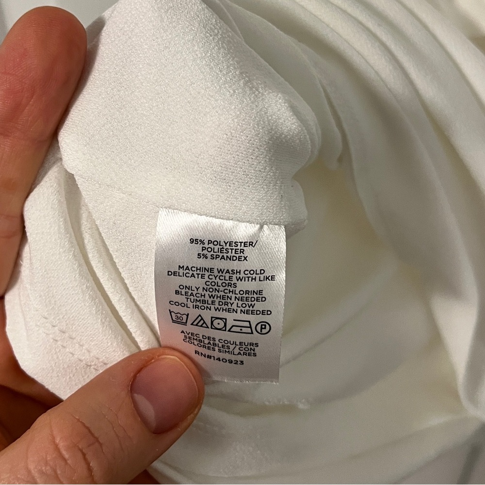 NWT Ruched White Cami - Boat Neck - Picture 6 of 6